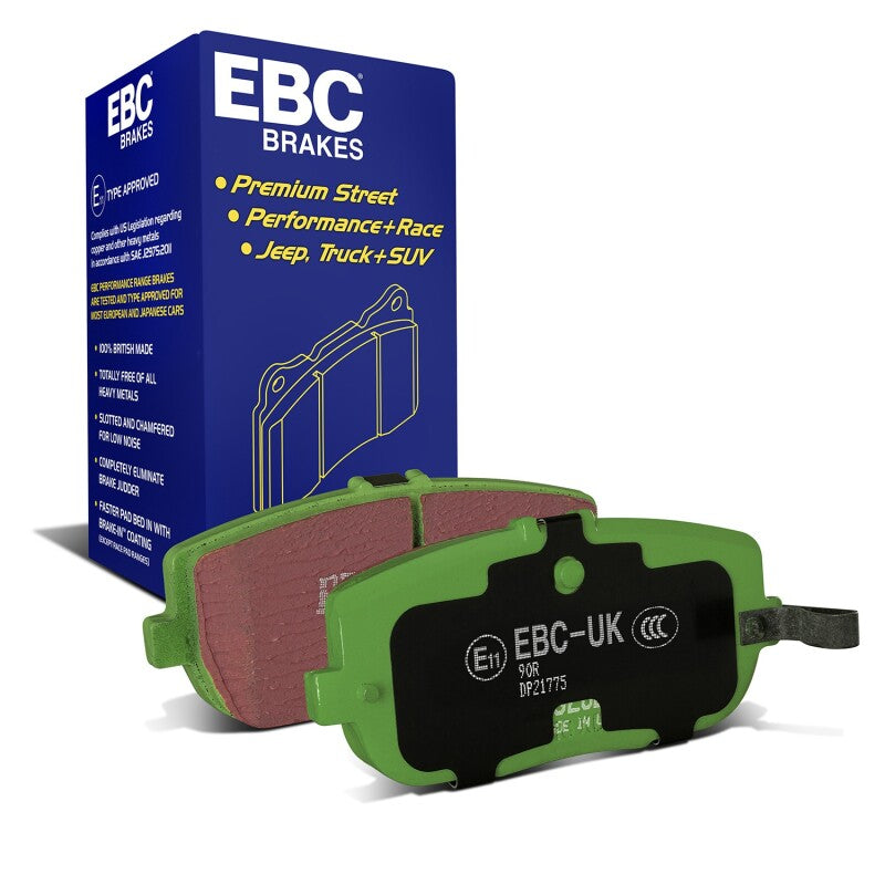 EBC Greenstuff Rear Brake Pads DP21775 for 2006-2015 Mazda Miata MX-5 2.0