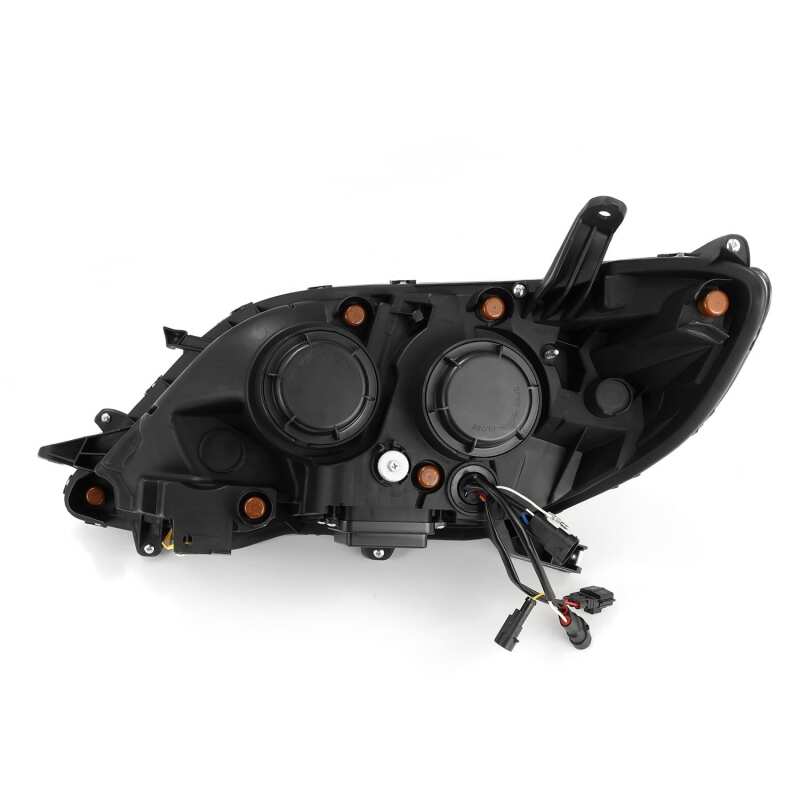 AlphaRex NOVA LED Projector Headlights for 2011–2012 Toyota Sienna, Plank Style, Black Housing