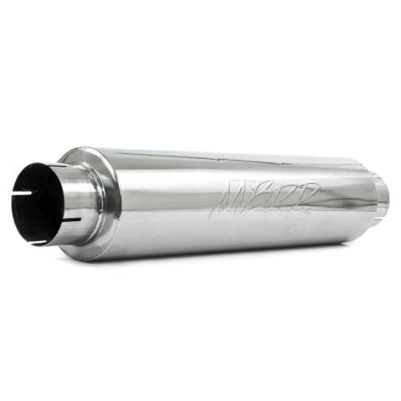 MBRP M1004 Armor Pro Quiet Tone Diesel Muffler, 4-Inch Inlet/Outlet, T304 Stainless Steel