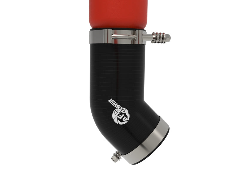 aFe BladeRunner Aluminum Hot and Cold Charge Pipe Kit, Textured Red, Part Number 46-20814-R