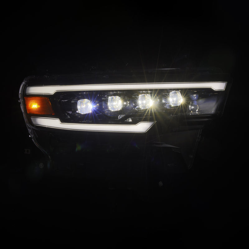 AlphaRex 25-26 Dodge Ram 1500 NOVA LED Projector Headlights - Alpha Black with Activation Light, Sequential Signal, and Switchback Function