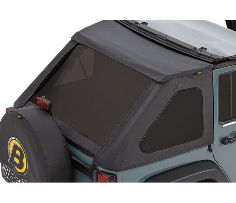 Bestop 2007-2018 Jeep Wrangler JK 4-Door Window Set (Black Diamond)