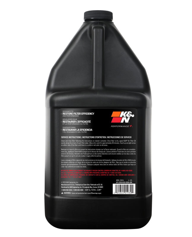 K&N Engineering 99-0551 1-Gallon Air Filter Oil