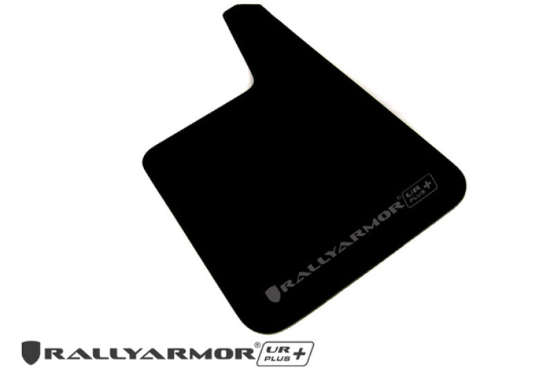 Rally Armor Larger Universal fitment (no hardware) UR Plus Black Mud Flap w/ Red Logo