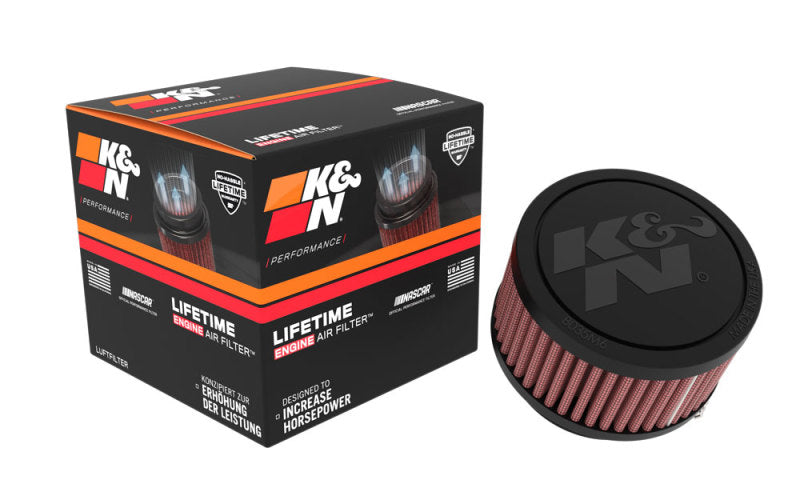 K&N Engineering RU-1900 Universal Clamp-On Air Filter, 2.25-Inch Flange ID, 3.5-Inch OD, 2-Inch Height