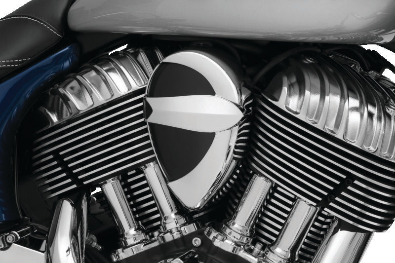 Kuryakyn 5697 John Shope Series Chrome Horn Cover for Indian Motorcycles