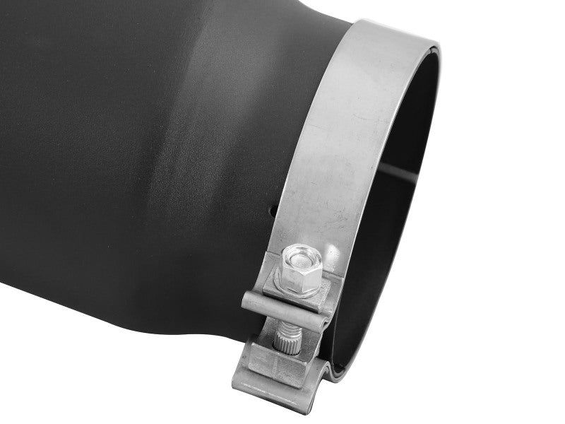 aFe MACH Force-Xp Black Stainless Steel Bolt-On Exhaust Tip, Part Number 49T50601-B12