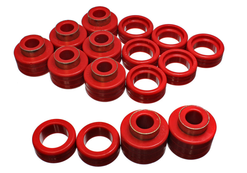Energy Suspension eng3.4122R Chevy Xtra Cab 2WD/4WD Body Mounts - Red