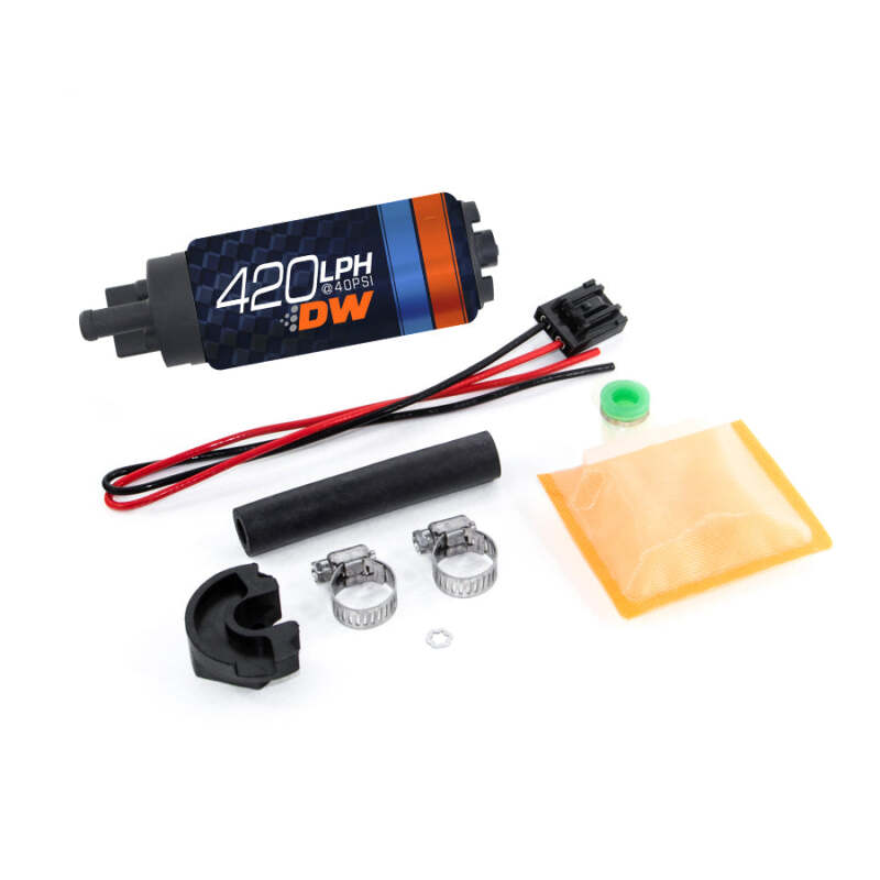 DeatschWerks DW420 Series 420 LPH In-Tank Fuel Pump with Install Kit, DWK9-421-0766