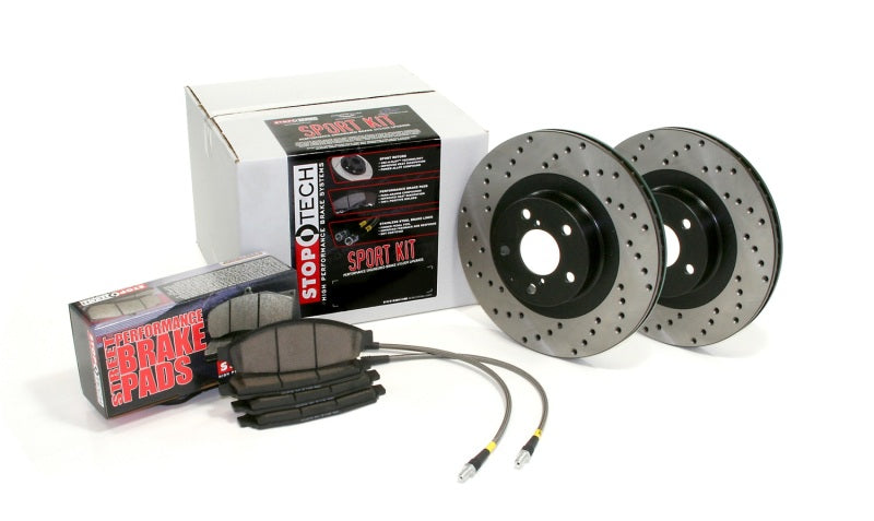 StopTech 07 BMW 335 Series (E90/92/93) Coupe & Sedan / 08-09 335I/335d Drilled Sport Brake Kit