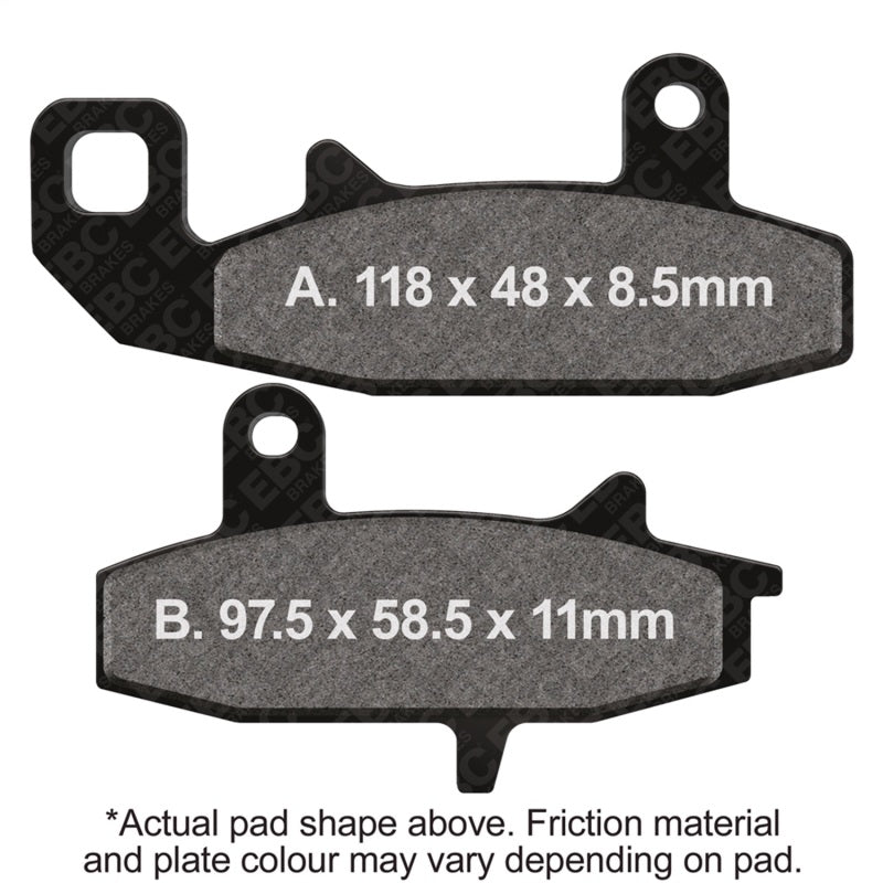 EBC Powersports FA147X Carbon X Front Left Brake Pads for 1990-1991 Suzuki DR650