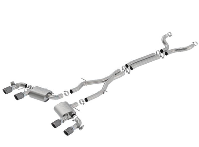 Borla 140727CFBA ATAK Cat-Back Exhaust System with NPP Valves for 2017-2023 Chevrolet Camaro ZL1 6.2L V8