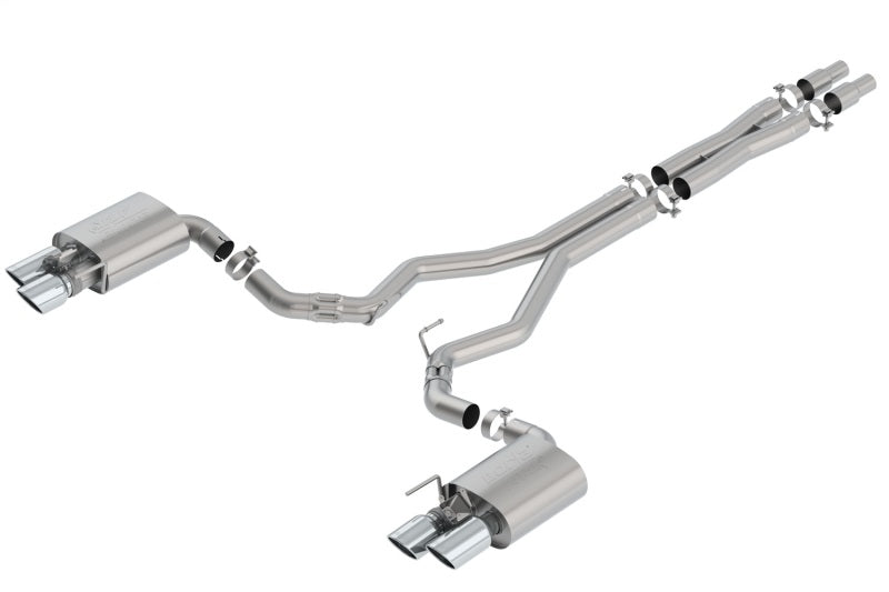 Borla 140743 ATAK Cat-Back Exhaust System for 2018-2023 Ford Mustang GT 5.0L V8 with Active Exhaust Valves