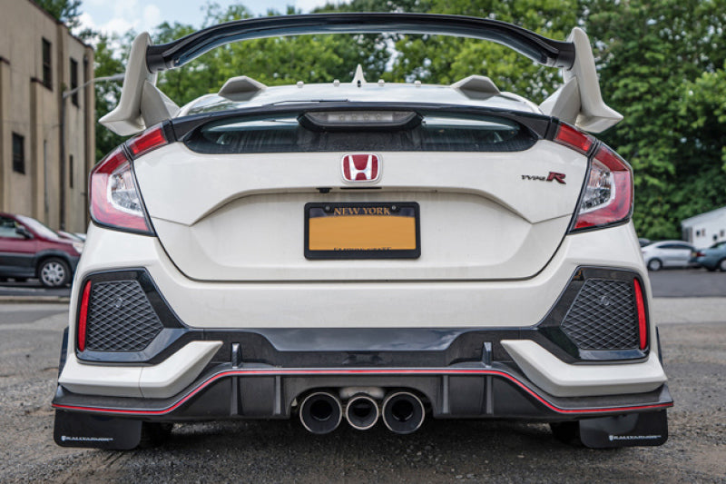 Rally Armor ralMF47-UR-BLK/WH Mud Flaps for 2017–2021 Honda Civic