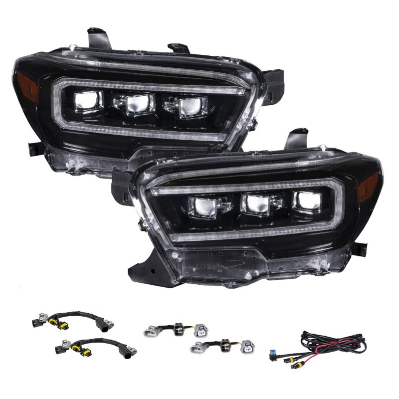 Form Lighting 2016-2023 Toyota Tacoma LED Projector Headlights with Sequential Turn Signals and Selectable DRL