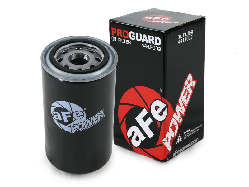 aFe ProGuard D2 Oil Filter 44-LF002-MB for 1989–2007 Dodge Diesel Trucks, 4-Pack