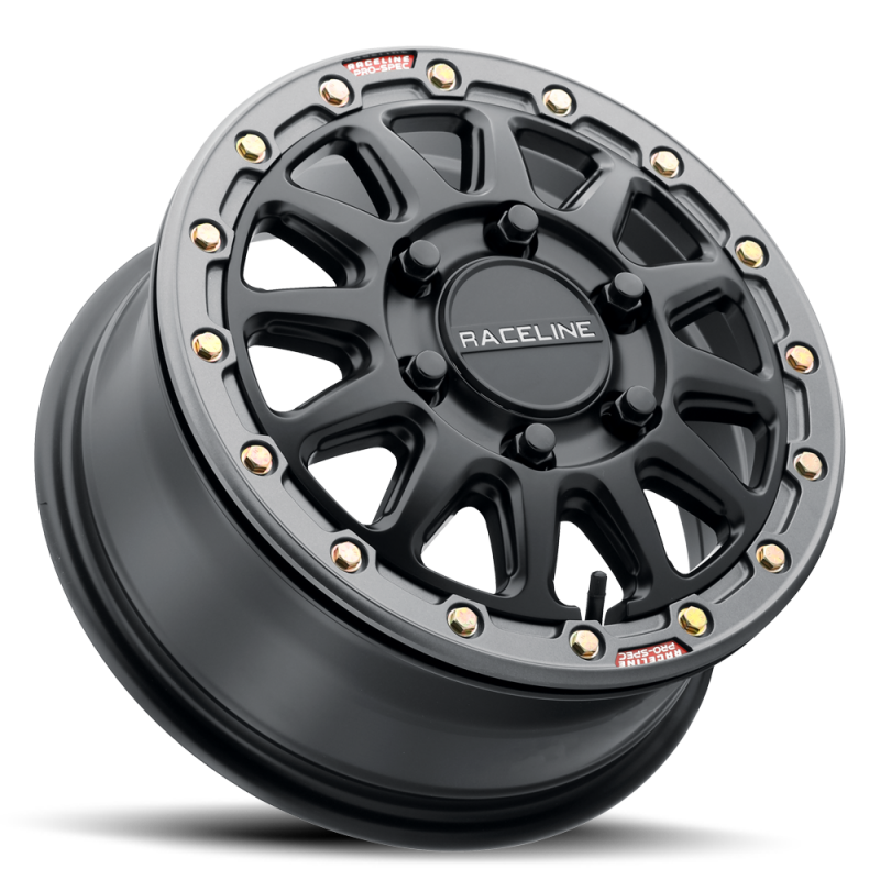 Raceline A14 Alpha A14BG 15x10 Cast Beadlock Wheel, 5x114.3 Bolt Pattern, +25mm Offset