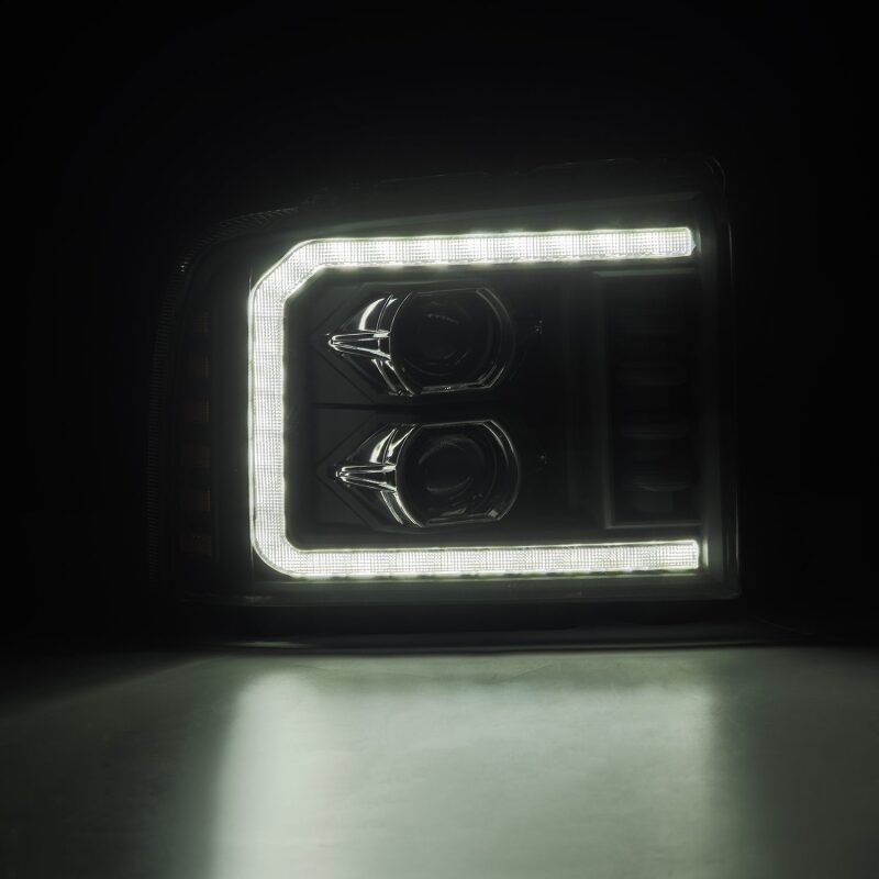 AlphaRex LUXX-Series Projector Headlights for 2005-2007 Ford F-250/F-350/F-450/F-550 Super Duty, Black