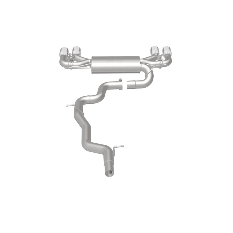 MagnaFlow Sys C/B 2015 Volkswagen Golf R 3in Polished SS Quad Tip Split Rear Exit