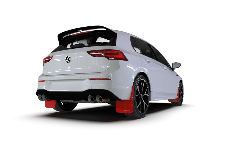 Rally Armor MK8 Volkswagen Golf GTI/R UR Black Mud Flap w/ Green Logo