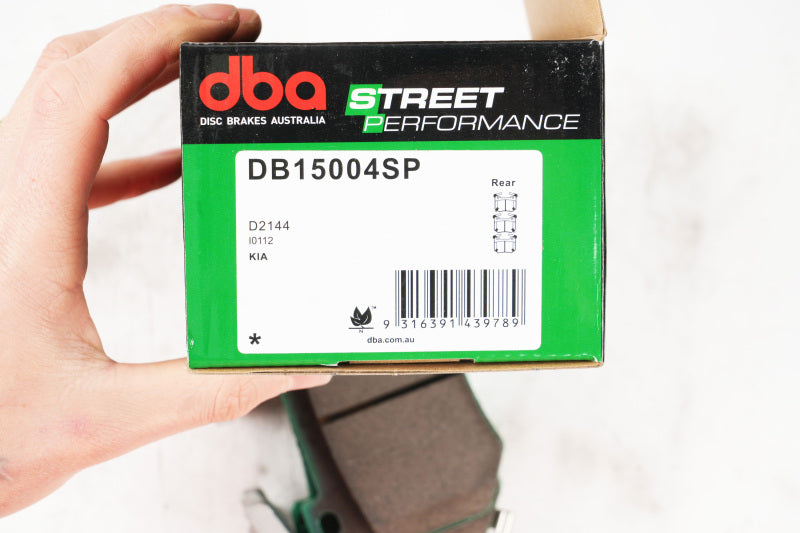 DBA DB15004SP Street Performance Rear Brake Pads for 2018+ Kia Stinger V6 Twin Turbo