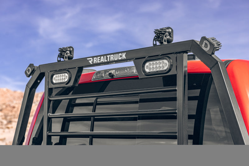 BackRack 08-24 Chevrolet Silverado / 04-24 Ford F-150 SRL Rack Lighted Shortended Frame ONLY Req. HW