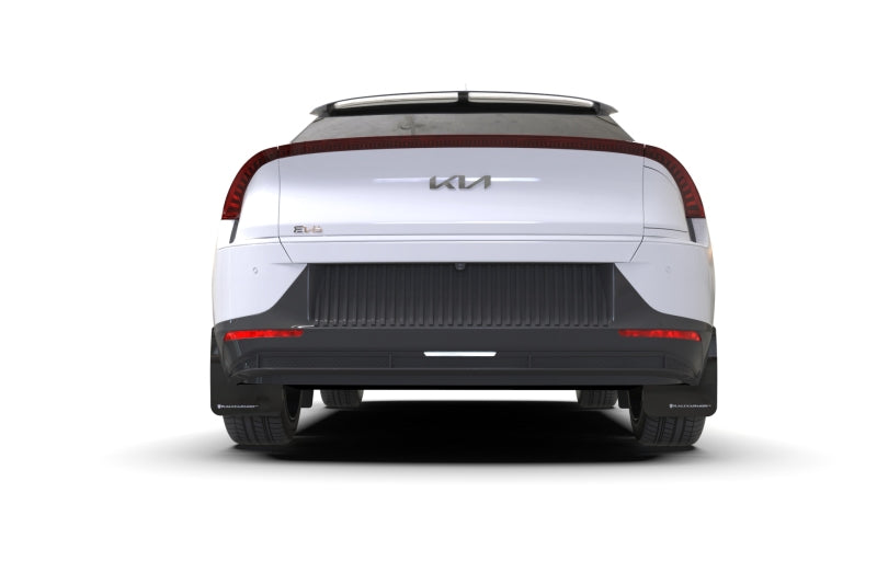 Rally Armor ralMF91-UR-BLK-WH 2022-2024 Kia EV6 Black UR Mud Flaps with White Logo