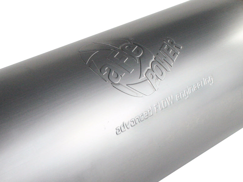 aFe MACH Force-Xp 409 Stainless Steel Exhaust Muffler, 4-Inch Center Inlet/Outlet