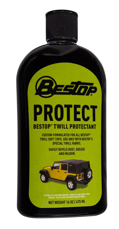 Bestop Part Number BES11217-00 Black and Color Twill Protectant - 16 oz Bottle