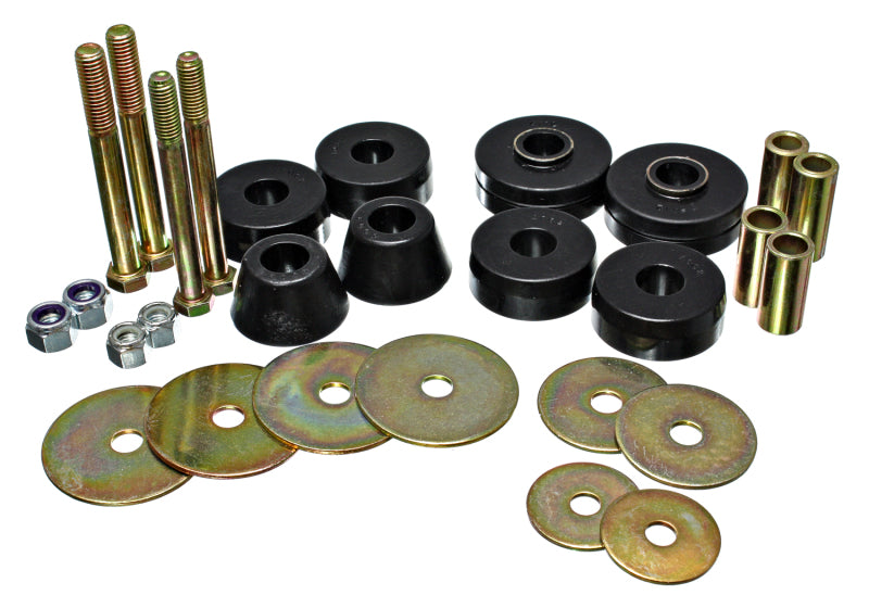 Energy Suspension eng3.4137G Chevy Pickup Body Mounts - Black