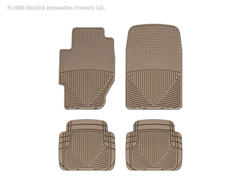 WeatherTech 02-05 Honda Civic Si Front and Rear Rubber Mats - Tan