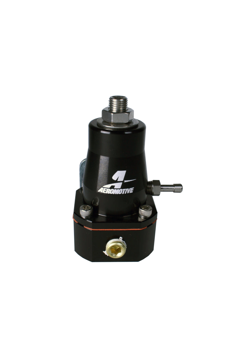 Aeromotive 13136 Adjustable Billet EFI Bypass Fuel Pressure Regulator, Black, Dual -6 Inlets and -6 Return