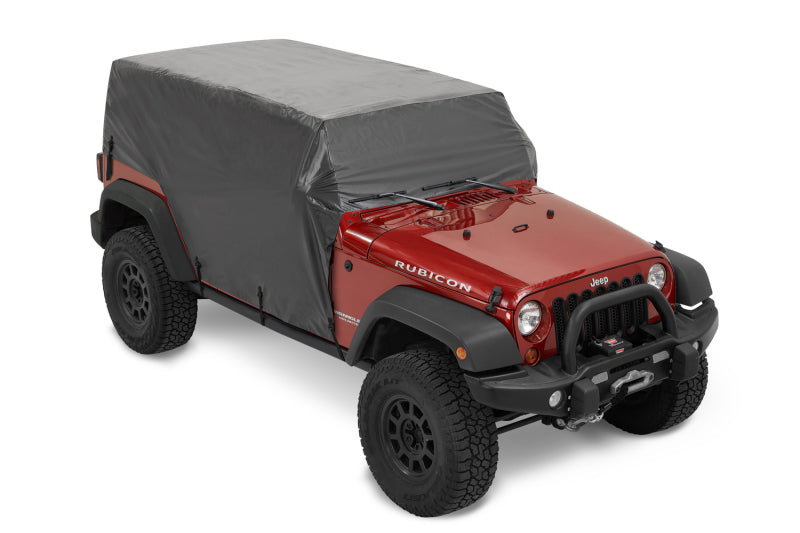 Bestop All Weather Trail Cover for Jeep Wrangler JK and JL 4-Door – Black Hard Top, Part Number BES81045-01