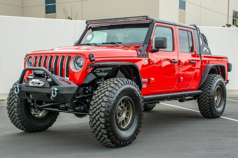DV8 Offroad SRGL-02 Rock Sliders with Side Steps for 2019-2025 Jeep Gladiator JT