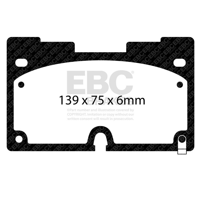 EBC Greenstuff Front Brake Pads for 2019+ Chevrolet Silverado 1500 2WD - DP63097