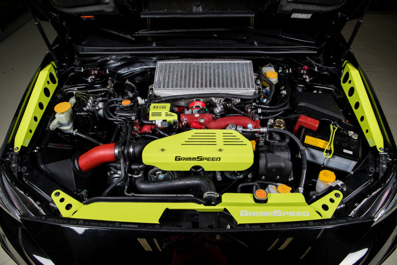 Grimm Speed Subaru Impreza/WRX/STI/Legacy/Forester/Baja/BRZ Lightweight Battery Tiedown- Neon Green