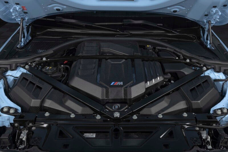 Dinan Matte Carbon Fiber Engine Cover with Gloss Accents for BMW M2 M3 M4 (G80/G82/G87) – Part DNN D590-0005-B