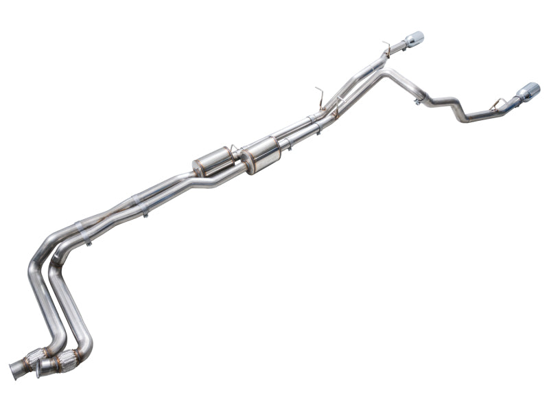 AWE Tuning 2025+ RAM 1500 3.0TT Rebel 0FG Cat-Back Exhaust with Chrome Silver Tips