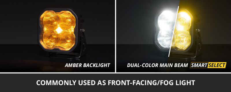 Diode Dynamics SS3 Dual-Color LED Fog Light Pod Kit, SAE Fog, Part Number DD8932P