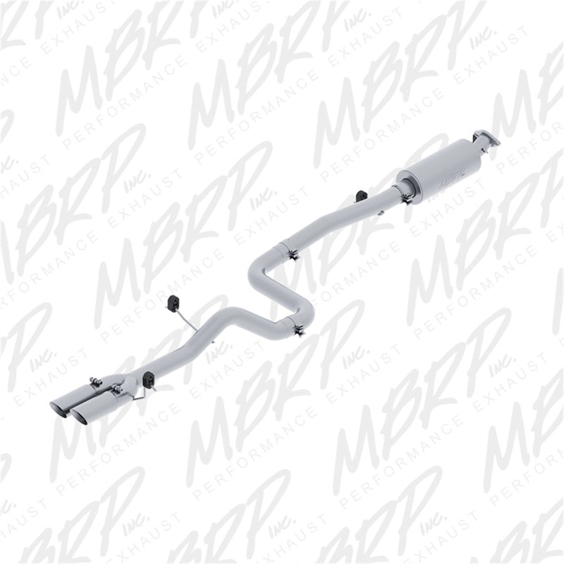 MBRP Armor Lite Cat-Back Exhaust System for 2014-2019 Ford Fiesta ST 1.6L EcoBoost, 3-Inch Dual Outlet, Part Number S4202AL