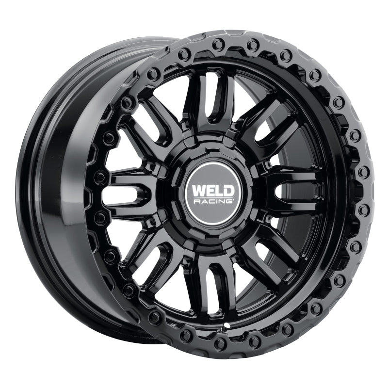 Weld Off-Road Swift 17x9-Inch Gloss Black Wheel with Dual Bolt Pattern and -12 Offset