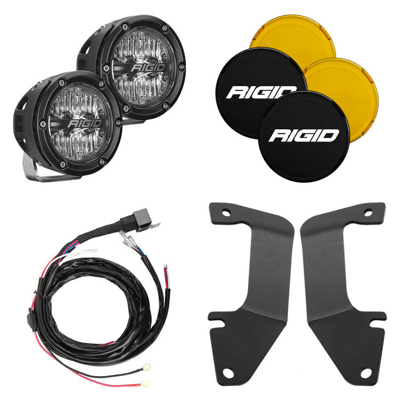 Rigid Industries Toyota Tundra A-Pillar Light Kit with 4-Inch 360-Series Drive Lights – Model RIG46706