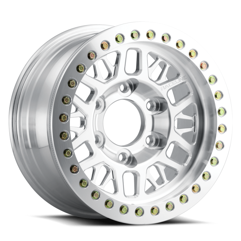 Raceline RT951F Ryno 17x9-Inch Machined Beadlock Wheel, 8x6.5 Bolt Pattern, +25mm Offset