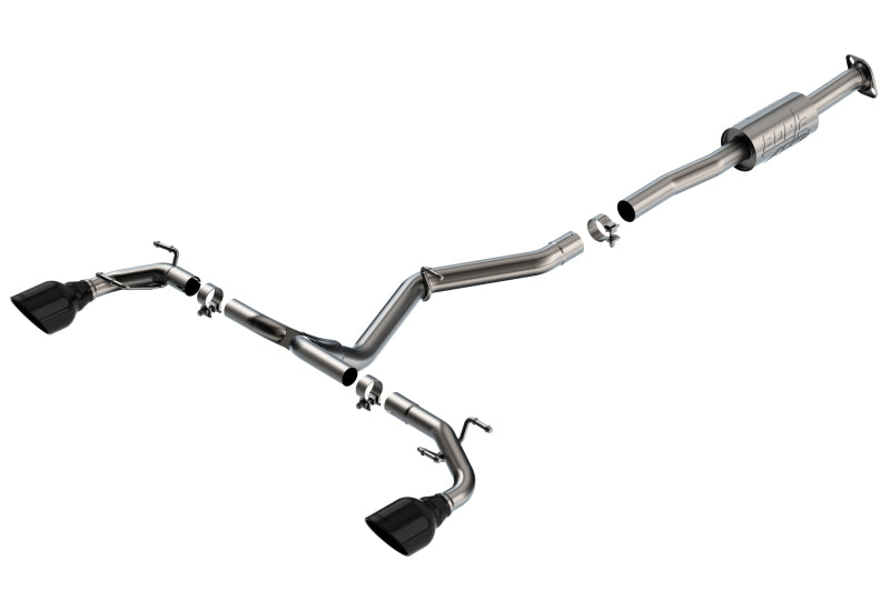 Borla 140910BC ATAK Cat-Back Exhaust System with Black Chrome Tips for 2022-2026 Subaru BRZ and Toyota GR86 2.4L