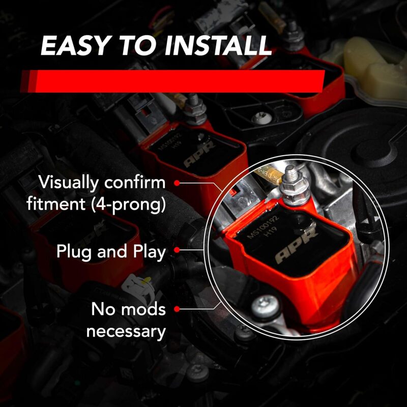APR EA888.3/EA888.4/EA839/EA825 2.0T/2.9T/3.0T/4.0T Ignition Coil - Red by APR
