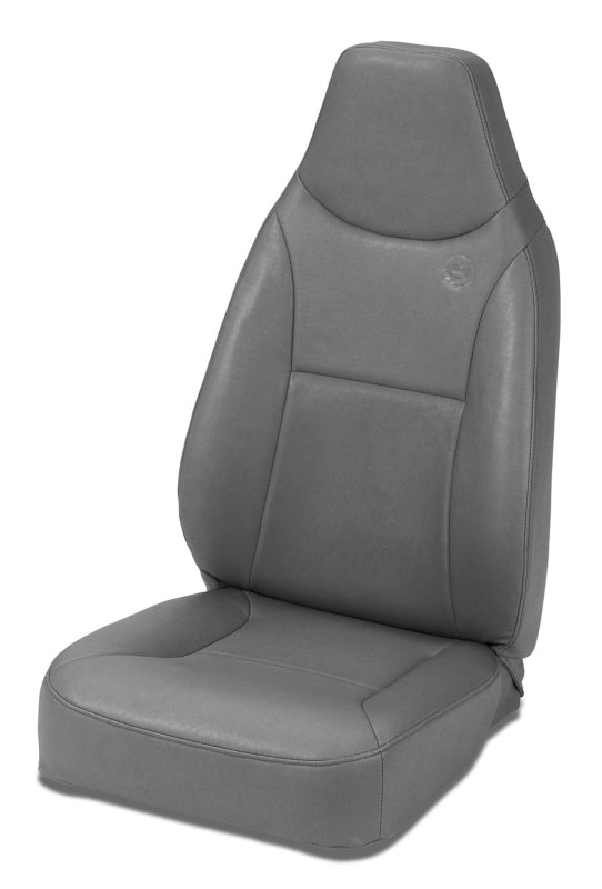 Bestop Trailmax II Front Seat for Jeep CJ7 & Wrangler YJ/TJ - Charcoal/Gray Vinyl