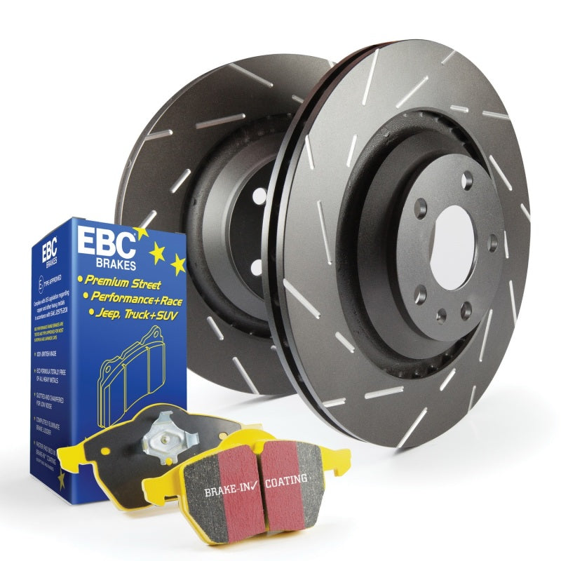 EBC Stage 9 Yellowstuff Brake Pad and USR Slotted Rotor Kit ebcS9KF1083