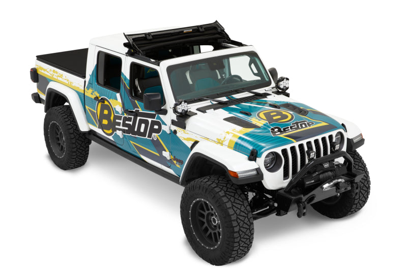 Bestop Sunrider for Hardtop – Jeep Gladiator 2020-2026 / Wrangler JL 2018-2026, Premium Black Twill