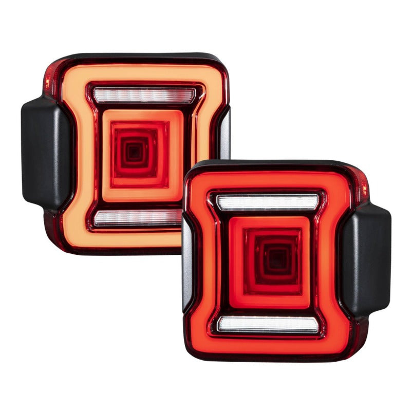 Form Lighting 2018-2023 Jeep Wrangler LED Tail Lights Smoke - Sequential Turn Signal & Dual Reverse Lights
