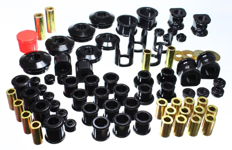 Energy Suspension eng7.18106G - 89-94 Nissan 240SX S13 Black Hyper-Flex Master Bushing Set